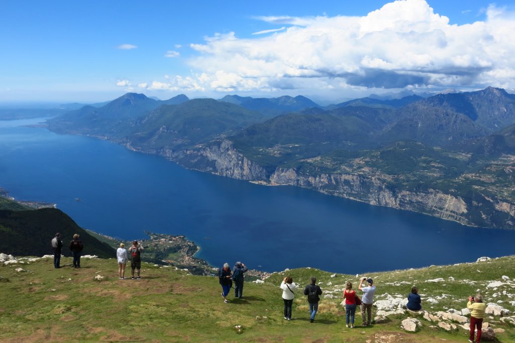View from Monte Baldo in Lake Garda, Italy