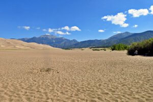 Dried up Medano Creek at Great Sand Dunes National Park